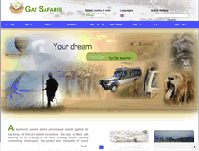 Tablet Screenshot of gatsafaris.com